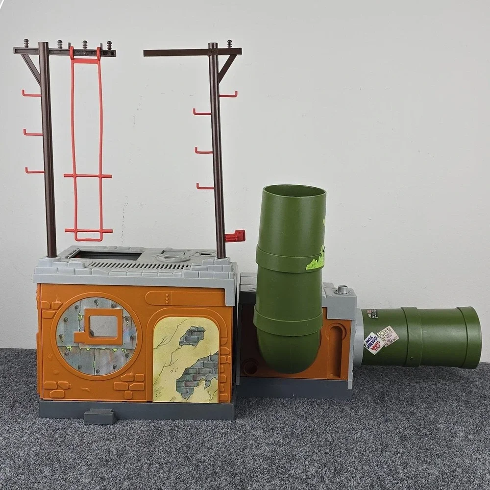 VTG 1989 TMNT Mutant Ninja Turtles Playmates Sewer Lair Playset Near Complete S